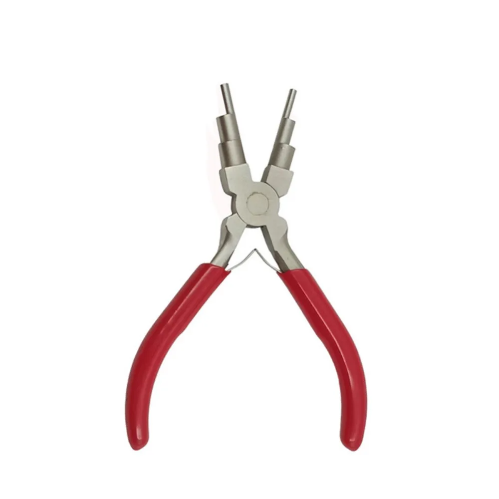 Stainless Steel Bail Making Pliers Durable Multi-Size Large Wire Looping Pliers 6 Section Multifunctional Wire Bending Pliers