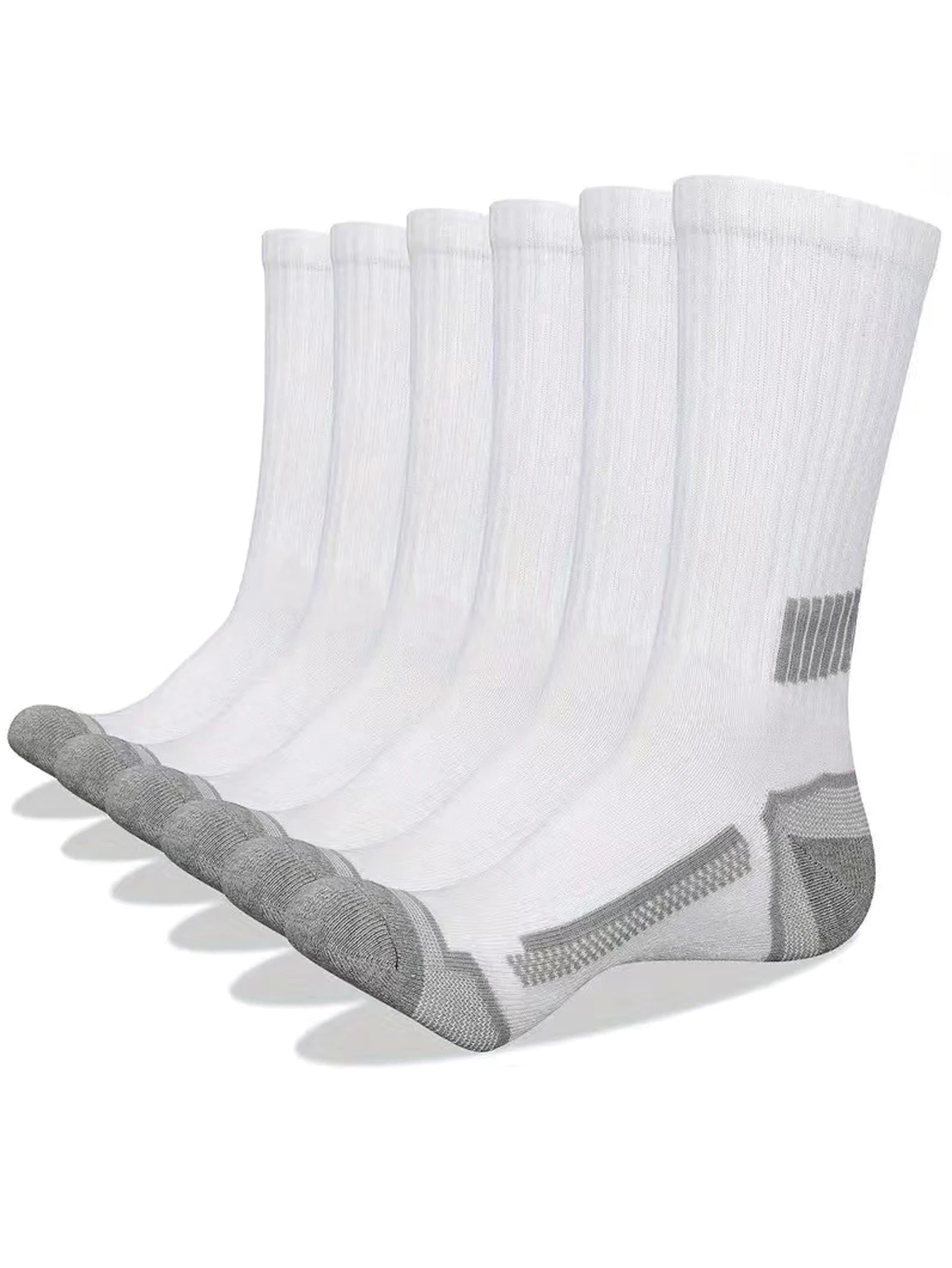 12Pairs of MEN'S Sports Socks, Sweat Absorbing, Comfortable and Breathable, Suitable for Basketball Training and Outdoor Running