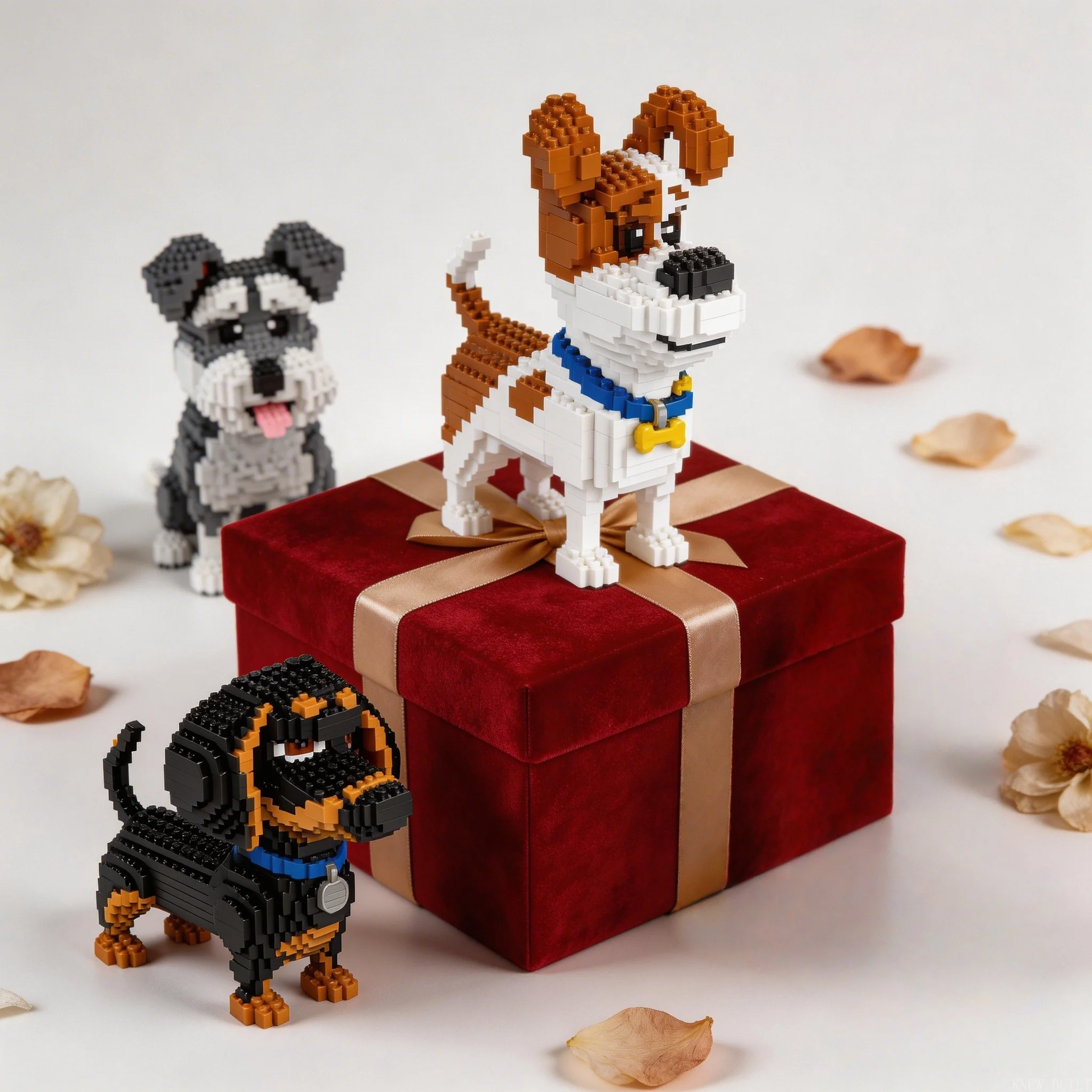 Yorkshire-Terrier-Dackel-Hund-Modell, Mikro-Mini-Baustein: Lernspielzeug, Shiba-Inu-Geschenke für Tierliebhaber und Dekoration – Detail 2
