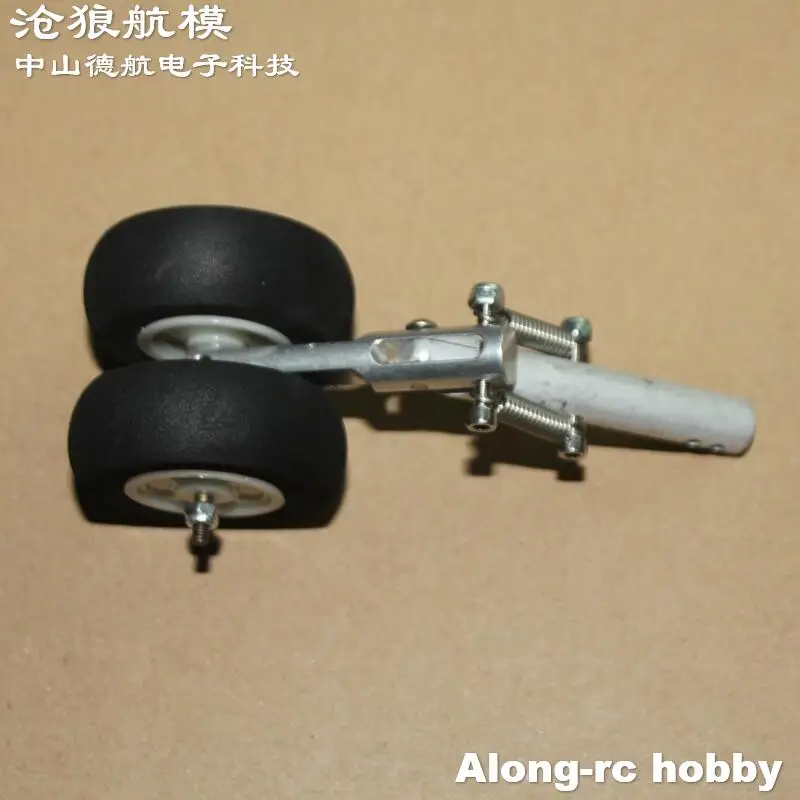 Amortisseur à Double ressort D4 95-155mm, 2 roues, train d'atterrissage à genoux, arbre de 4.0mm pour avion RC, pièce de bricolage, 2 pièces