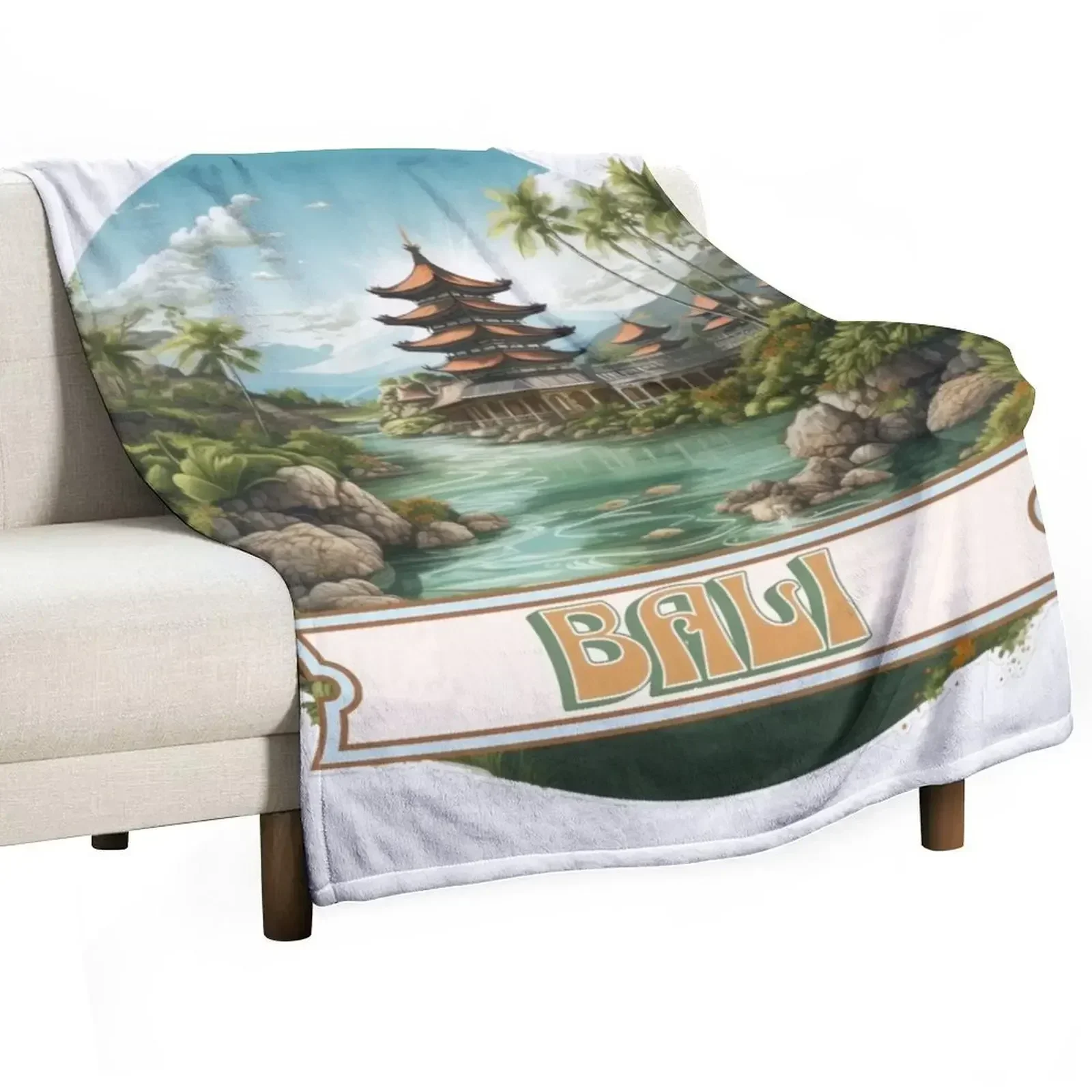 

Bali Indonesia Throw Blanket Cozy Napping Blanket Gift for Mom Dad