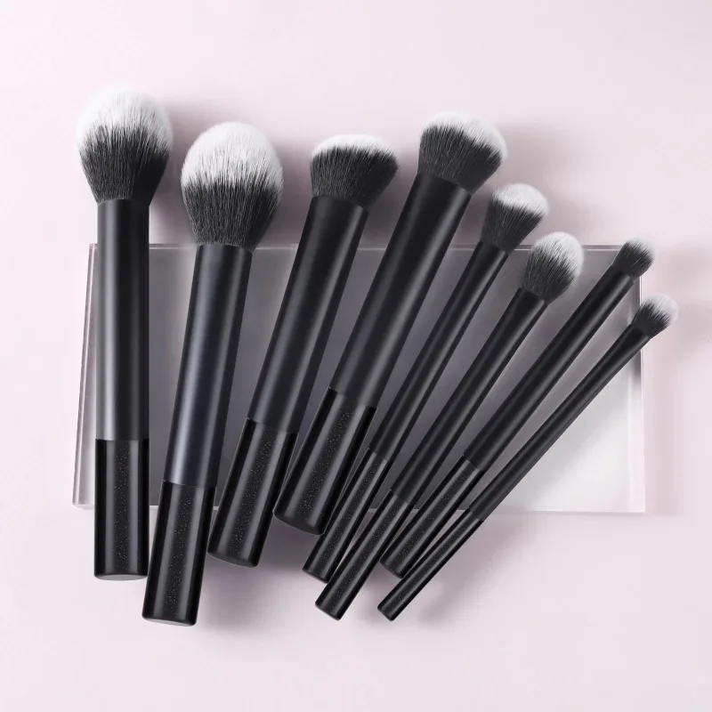 8PCS Make Up Brushes Set Powder Blusher Brush Highlight Brush Eyeshadow Brush Cosmetics Tool Travel Portable Beauty Makeup Brush