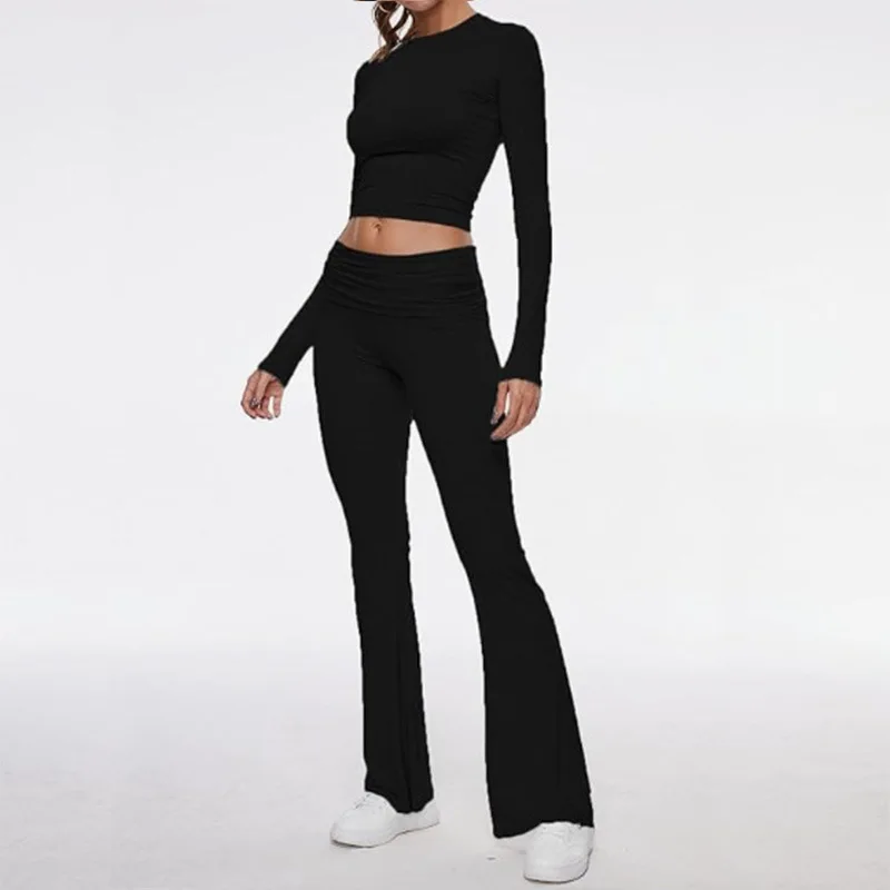 Women's Casual T-shirt+pants 2-piece Sets 2024 Autumn Fashion Pants Two-piece Set Sweat Pants For Women Set Sweatsuits For Women