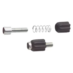 Ajustador de barril de perno de desviador de 2 piezas para deportes al aire libre, ajustador de 26x12mm, piezas de bicicleta, herramientas negras para bicicleta de carretera