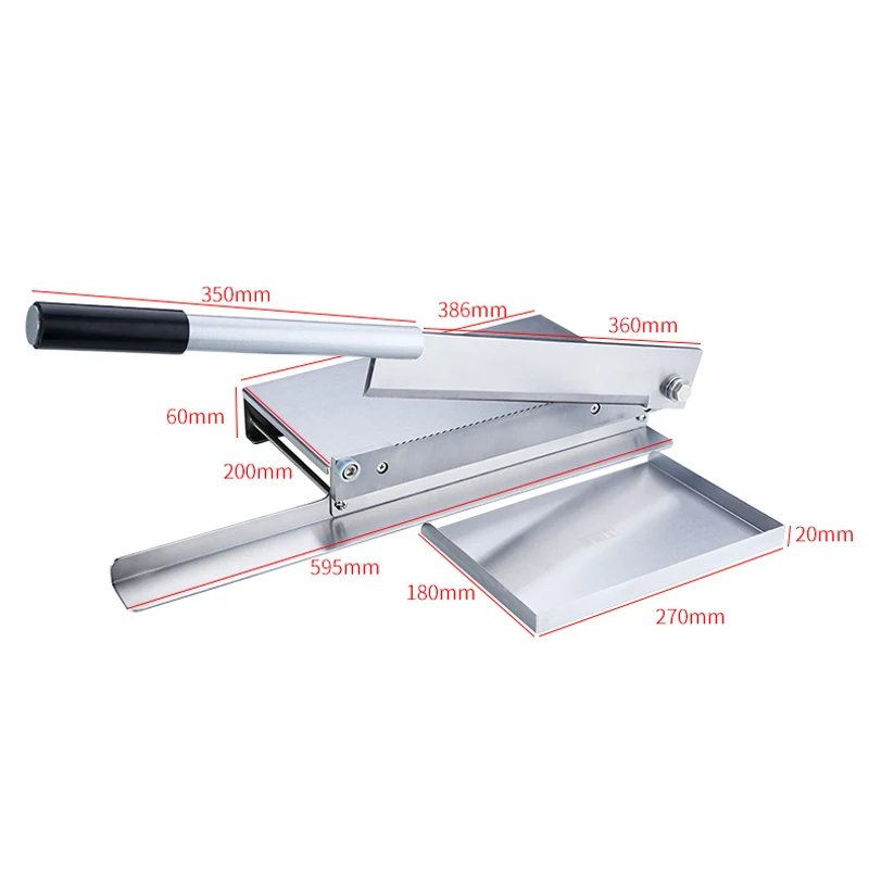 16 Inch Multifunction Bone Cutter Machine Family Commercial Slicer Machine Stainless Steel Kitchen Manual Meat Slicer