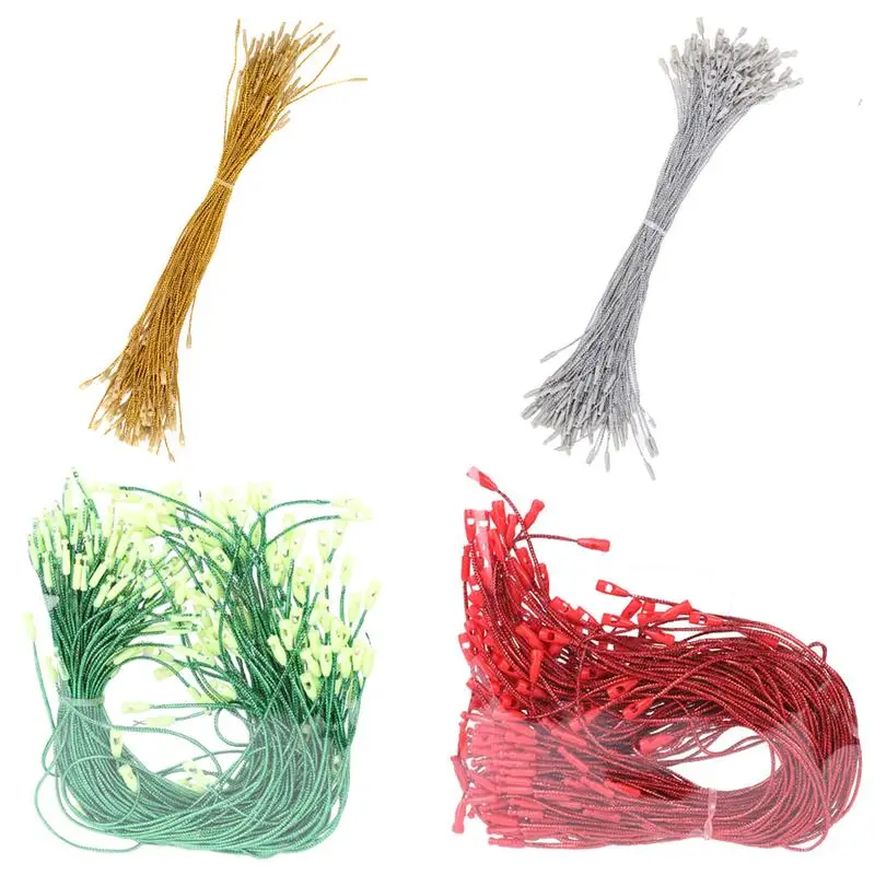 100 pz 20 cm Palla Di Natale Corda Albero di Natale Appeso Tag Pendenti Gancio Corde Per Natale Capodanno Festa Decorazione Della Casa Navidad