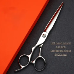 MIZUTANI Left hand sissors professional barber scissors Barbershop hair cutting tools 440C steel set of 6.0-6.5-6.8 inch