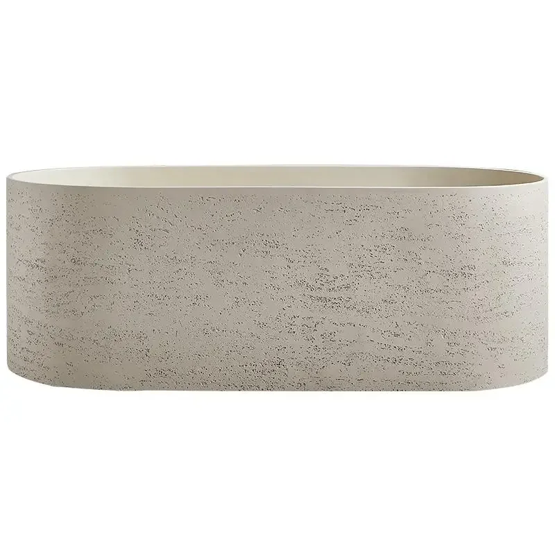 

artificial stone integrated independent creative personalized art travertine bath bed and breakfast bathtub