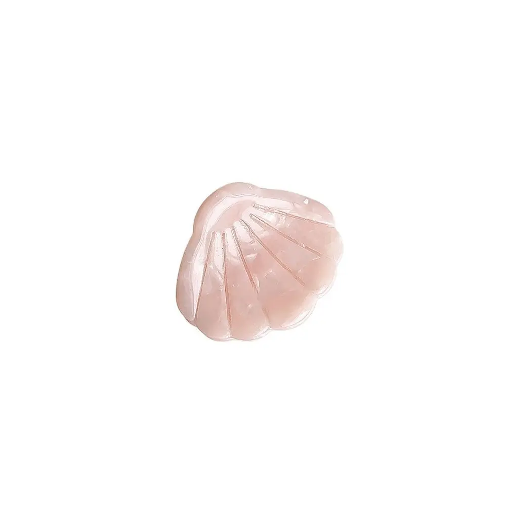 

Simple Acetate Shell Shape Hair Clips Fan Shape Ocean Animal Mini Hairpin Korean Style Geometric Small Hairgrips Party