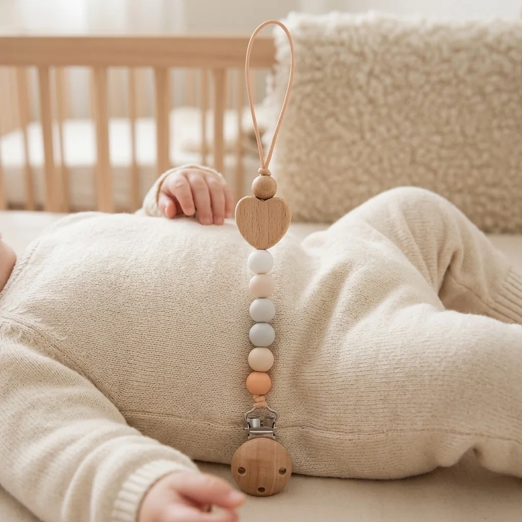 Baby DIY Custom Hebrew Name Pacifier Love colored beadsPersonalized Pastel Holder Newborn Baby Shower Gift Hebrew Letter Gift