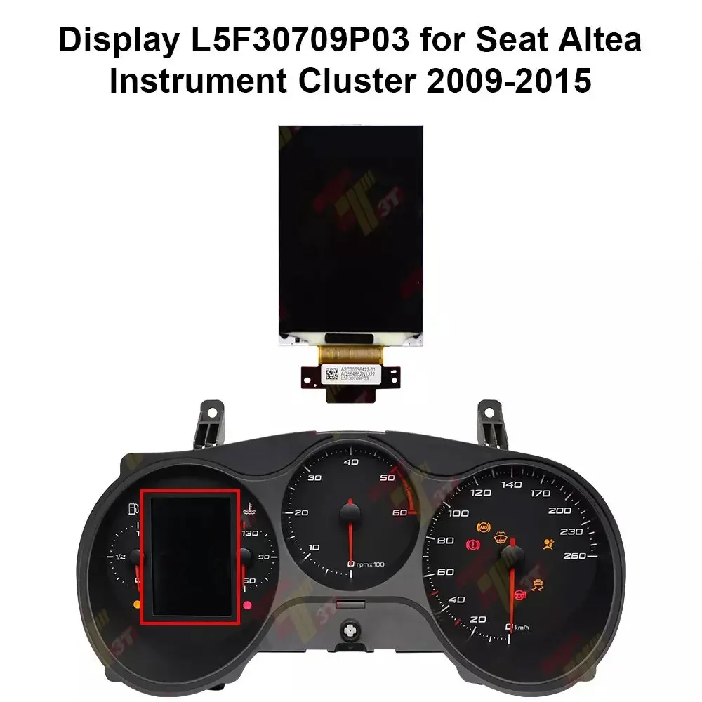 

ЖК-дисплей приборной панели для Seat Altea, экран приборной панели, запчасть L5F30709P03 для моделей 2009-2015 годов