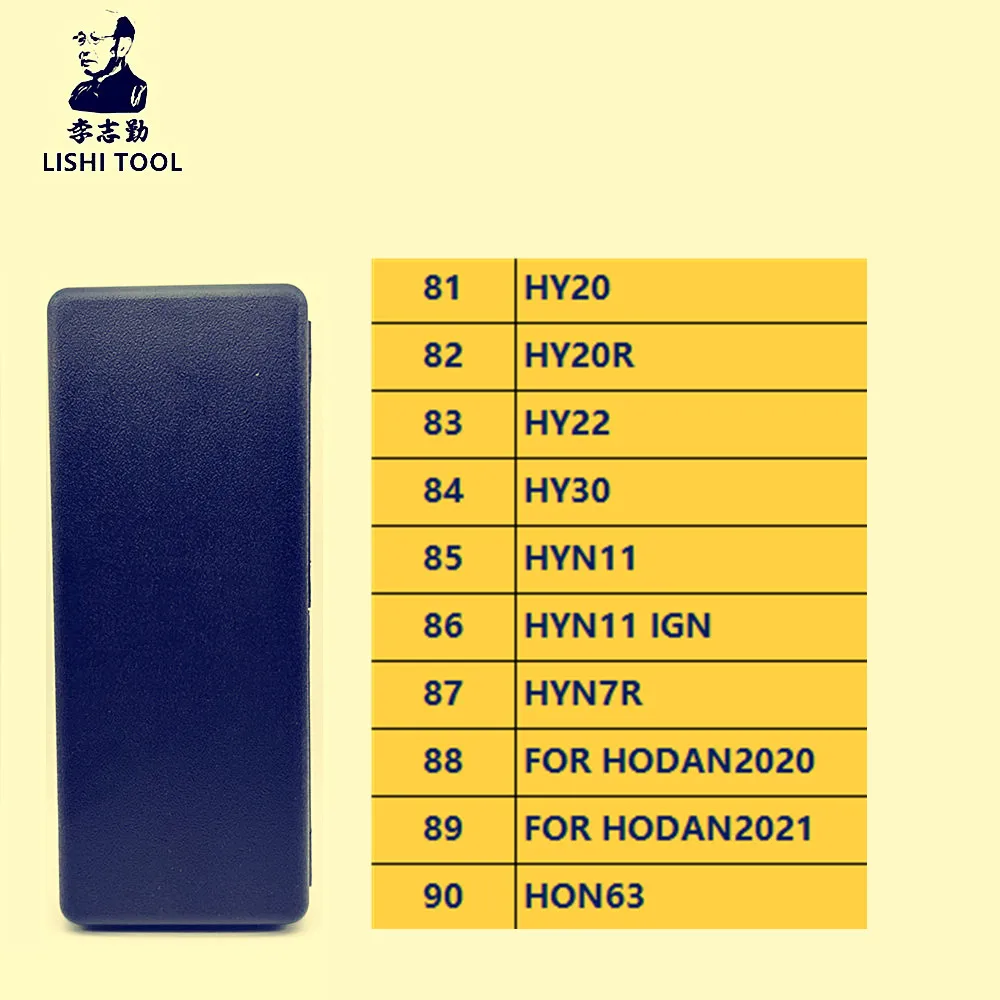 81#-90# Lishi tool  HY22 HY20R HY20 HY30 HYN11 HYN11 IGN HYN7R HONDA2020 HONDA2021 HON63