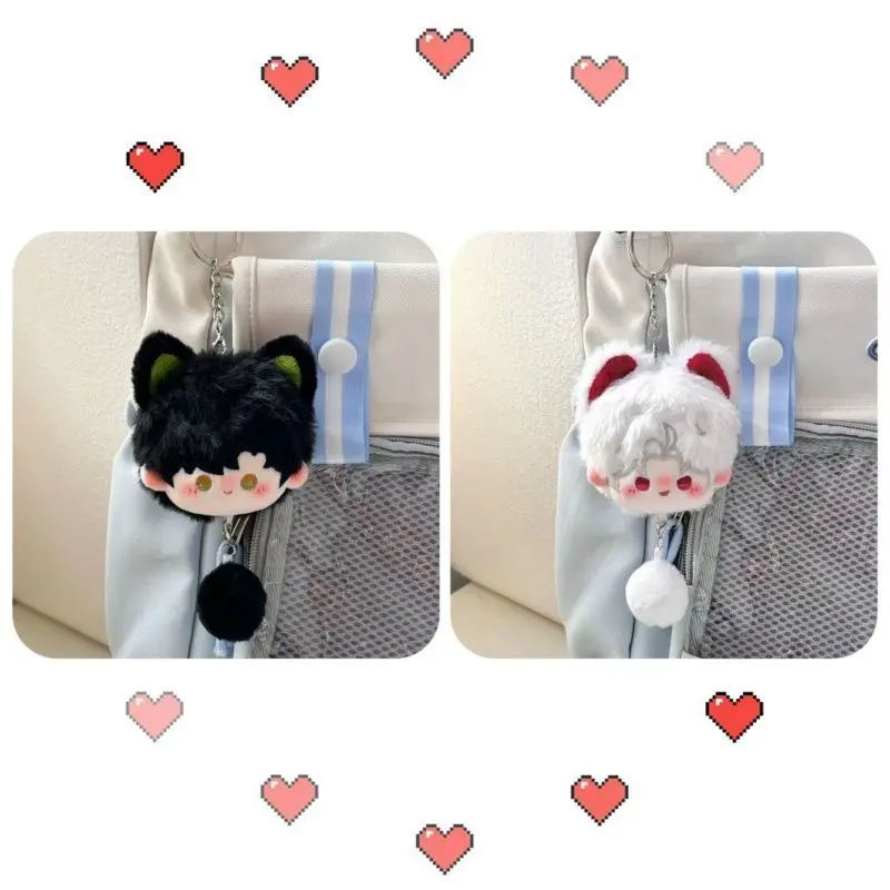 Game Anime Love and Deepspace Xavier Zayne Rafayel Sylus Cosplay Cute Plush Cotton Bag Pendant Keychain Halloween Gifts