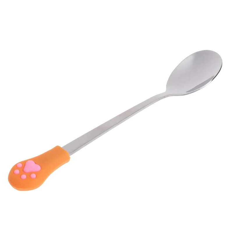 367A Pet Food Can Spoon Dog Dry & Wet Food Spoon Long Handle Non-slip Grip Dog Can Scoop Pet Food Mixing Spoon for Dog for Ca