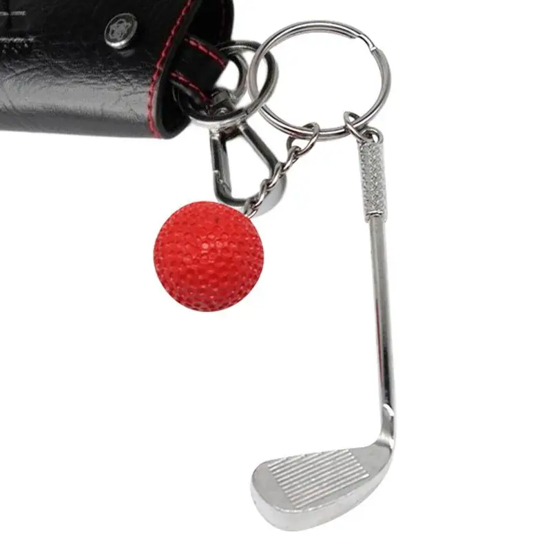 Golf Keychains For Men Sports Keyring Golf Club Charm Metal Cute Golf Key Chains For Purse Bag Backpack Keychain Accessories