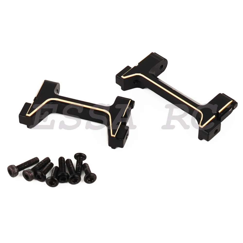 Brass Black Front Rear Bumper Gearbox Body Linkage Skid Plate Transmission for 1/18 RC Car TRX4M TRX4-M Metal Upgrade Parts