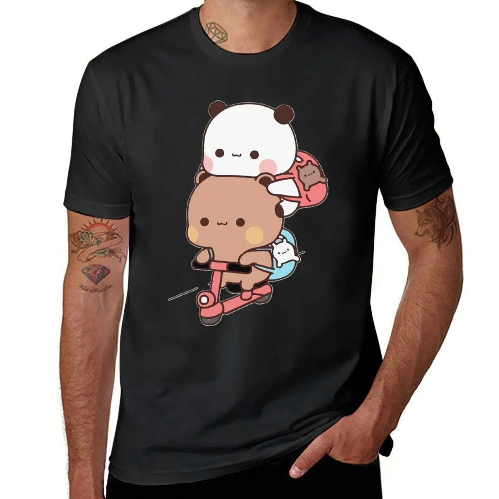 

SKATING BUBU DUDU T-Shirt funnys anime clothes plain black t shirts men