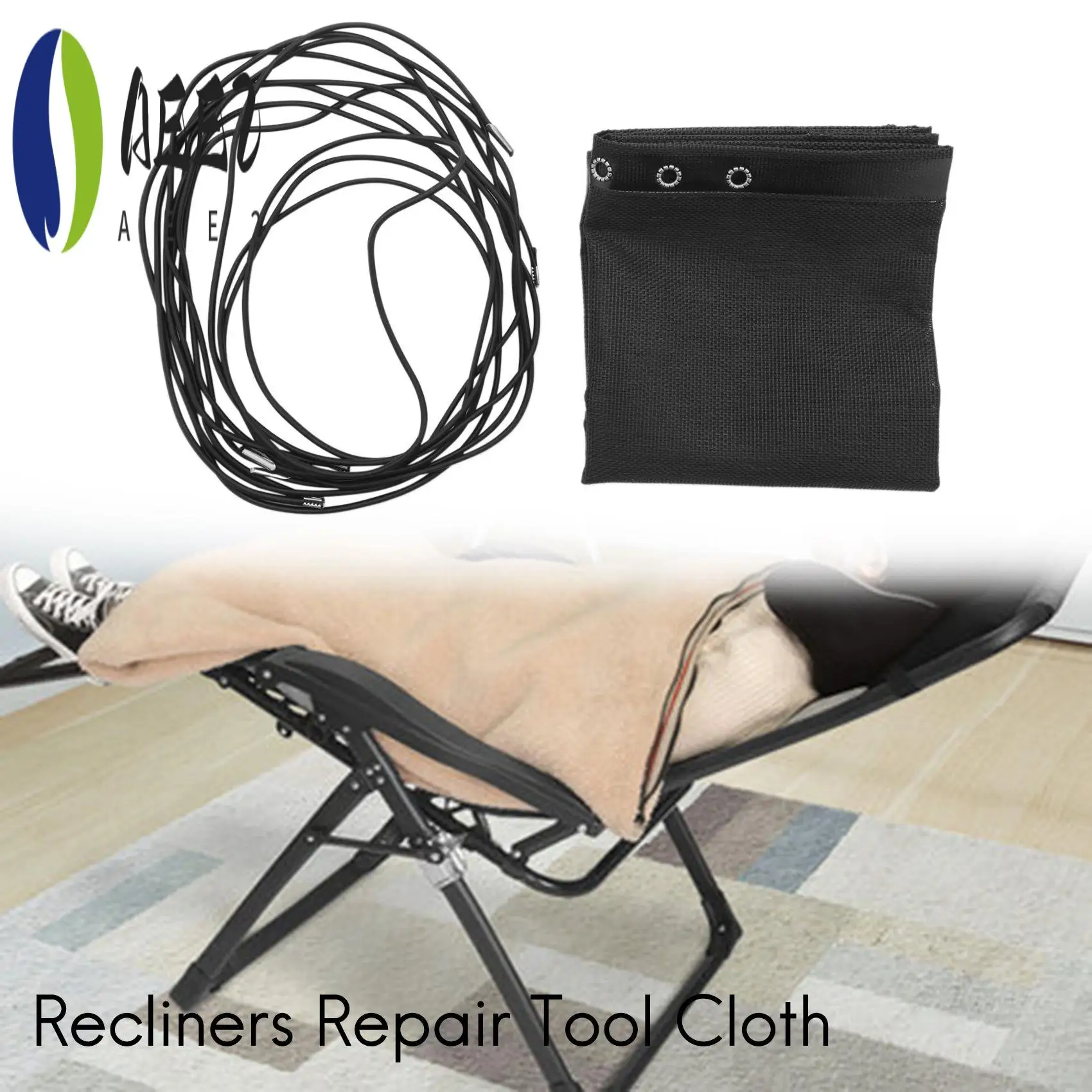 AEE2-Zero silla de gravedad de repuesto, sillones reclinables plegables de tela, piezas de malla para acampar al aire libre, Patio, césped, piscina, 63x17 pulgadas