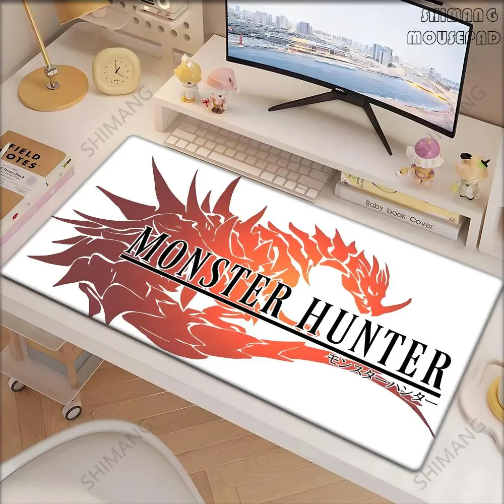 HD Printing MousePad Game Monster Hunter Wilds Mouse Pad Natural Rubber Keyboard Mat Office Desk Mat Computer Gaming Accessories