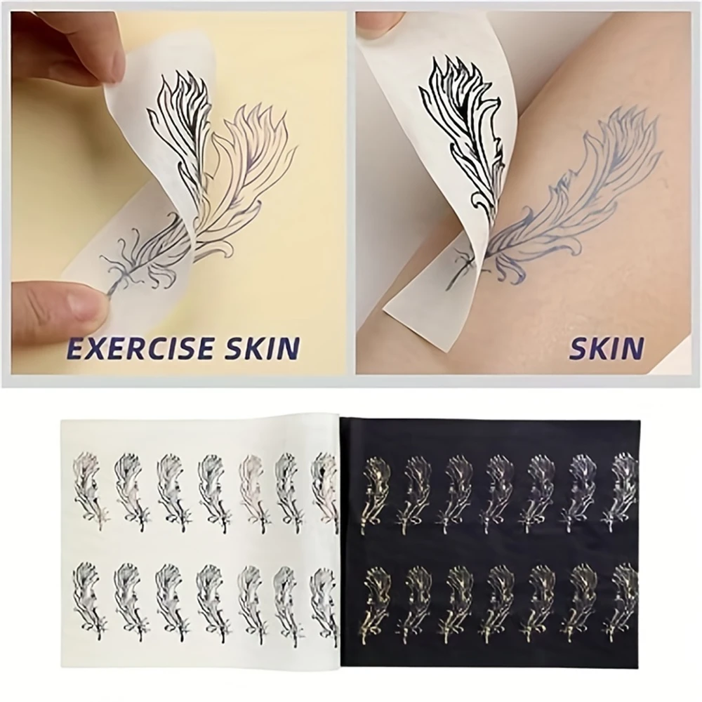 10/20/30/40/50/100Pcs A4 4 Ply Tattoo Transfer Paper Thermal Stencil Carbon Paper for Tattoo Artists Thermal Printer Copy