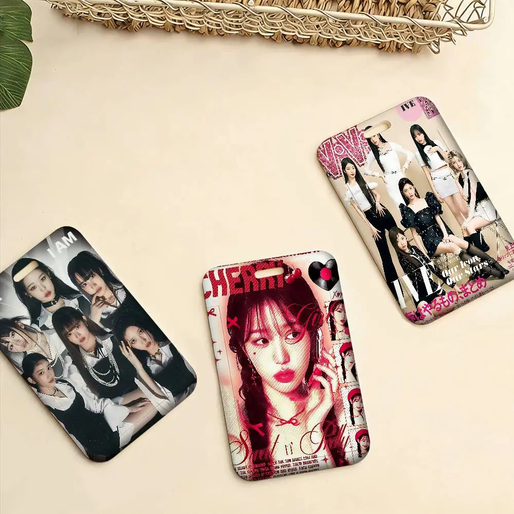 

Держатель для карт Kpop I-Ive Singer, держатель для пропусков сотрудников компании, держатель для удостоверений личности, держатель для рабочих карт, деловые принадлежности