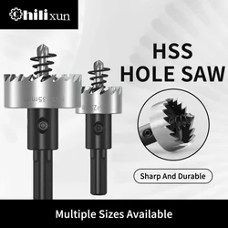 1pcs High Speed Steel Sawtooth Tapper Aluminum Plate Iron Plate Drilling and Opening Natural Color Drill 12 To 100mm Tool Set