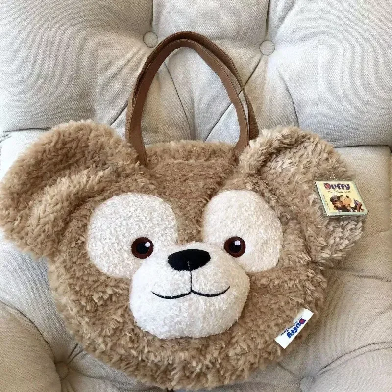 Kawaii Disney Duffy Bear Shelliemay Anime Plush Large Capacity Shoulder Bag Leisure Portable Plushies Handbag Girls Gift