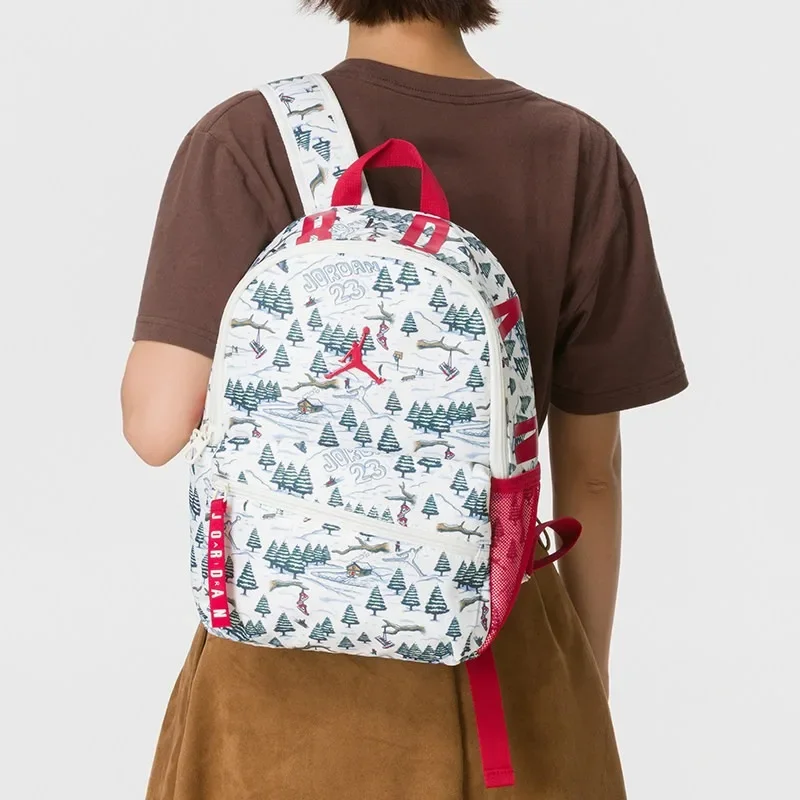 2026 Nike Men's Bag Women's Bag Backpack Large Capacity Sports Travel Multi-Pocket Student School Bag Casual  JD2643080TD-001