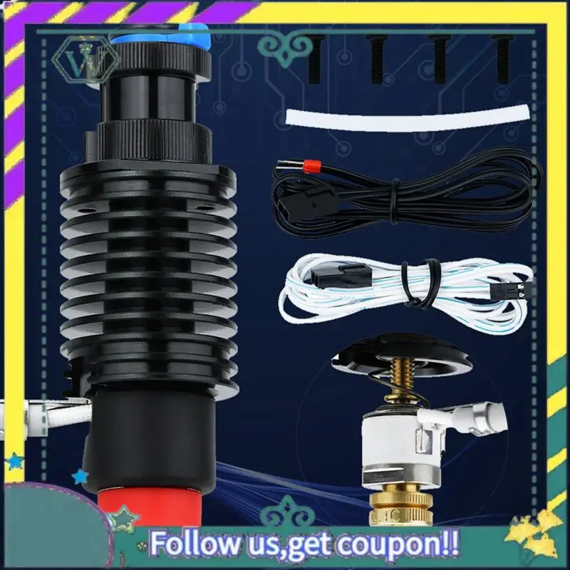 A28Q-For E3D Revo Hotend Kit V6 المبرد النحاس فوهة التدفئة الأساسية 104Nt الثرمستور ل E3D Revo ثلاثية الأبعاد أجزاء الطابعة الوصول #5