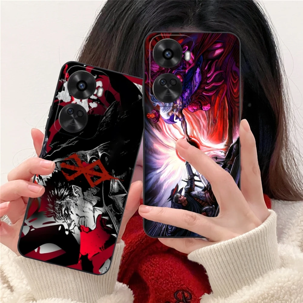 Painting B-Berserks Mobile Cell Phone Case for Huawei Nova 12 11 10 9 8 7 Pro SE 5G Black Soft Phone Cover Shell