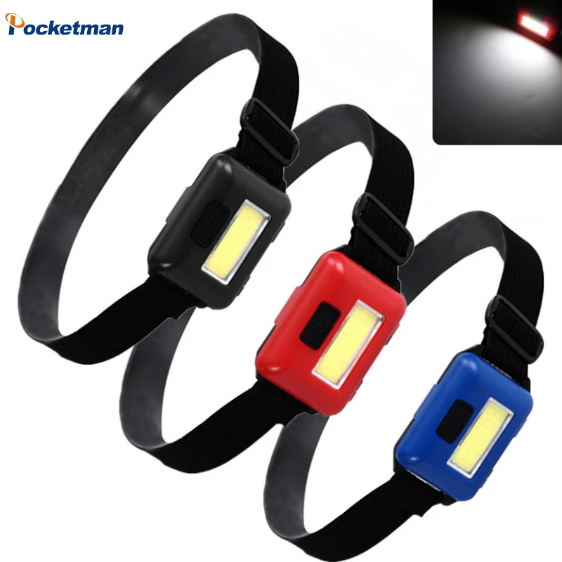 

Mini COB Headlamp Portable 3 Modes Headlight Head Flashlight Front Light Lamp EDC Camping Hiking Fishing Head Lantern AAA Torch