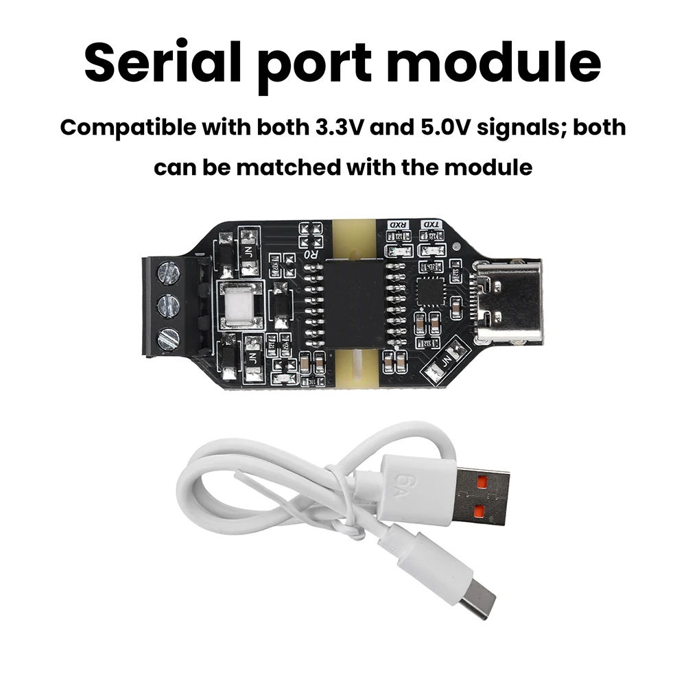 CH343P USB to RS485 Isolator 6Mbps High Speed Communication Module 16KV Isolation Voltage Auto Flow Control Type-C Port