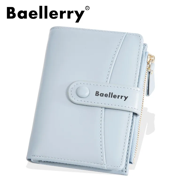 Baellerry Macaron Short Women's Wallet Large Capacity Zipper Coin Purse