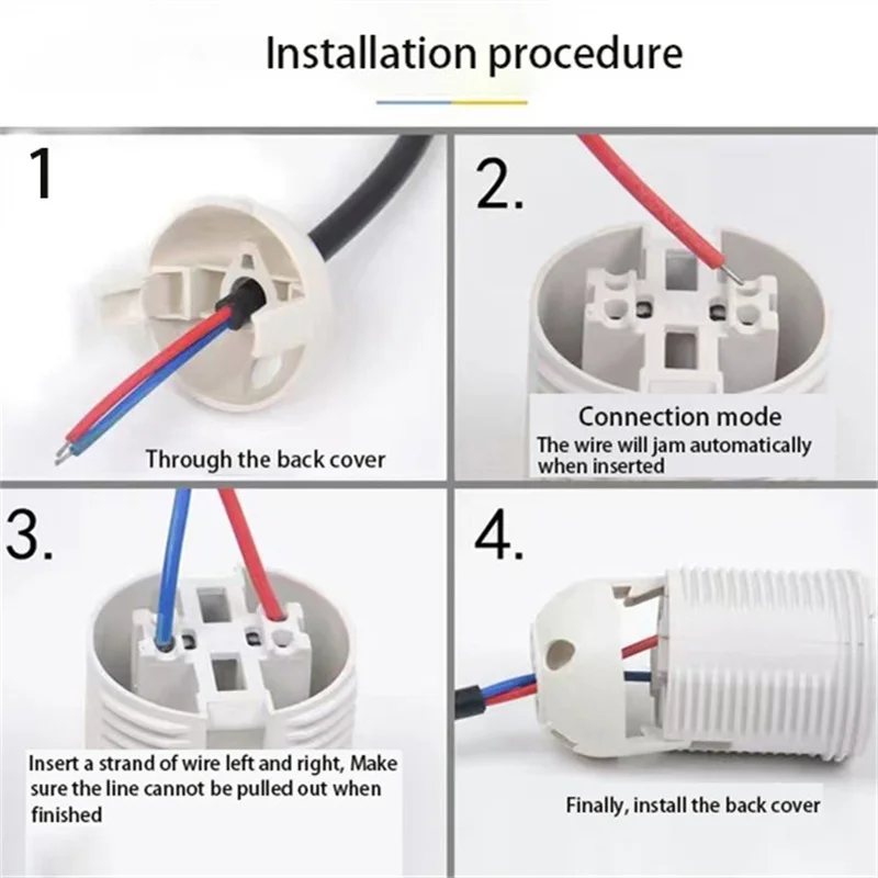 مقبس مصباح بلاستيكي عتيق ، مصباح إضاءة صناعي متدلي ، حامل مصباح eedy ، هودر ديي ، E27 ، E26 ، 4A أديسون V ، 10 دولارًا لكل لوت
