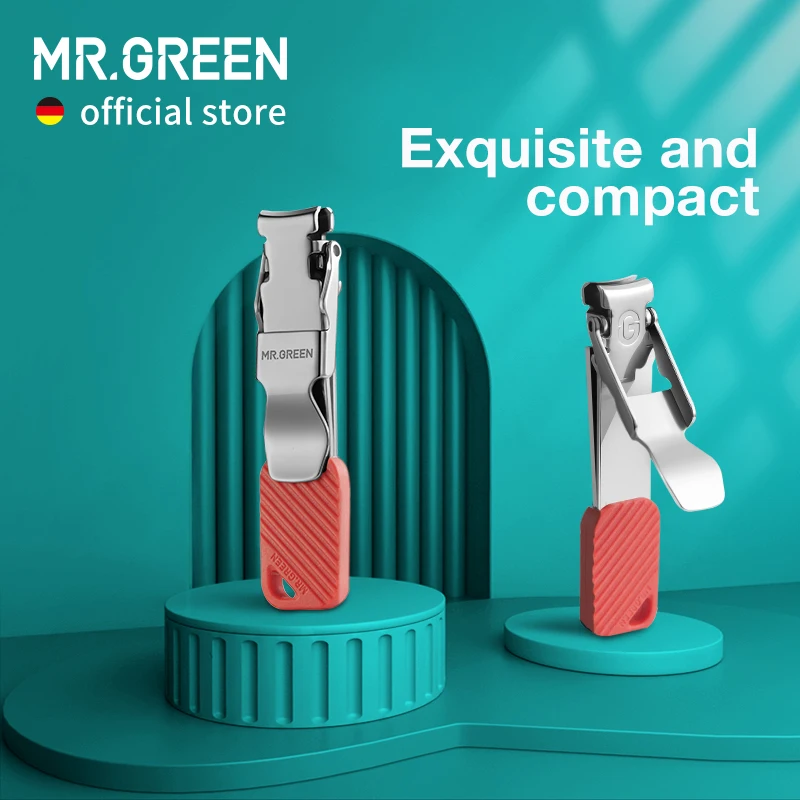 MR.GREEN Kompaktowe obcinacz do paznokci Składane obcinacz do paznokci Narzędzia do manicure Przenośny obcinacz do paznokci z breloczkiem Nożyczki do paznokci
