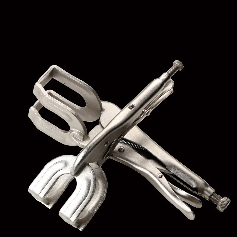 1PC Adjustable Grip Vise Locking Jaw Pliers Pipe Welding Butt Tool U-shaped Welding Tool Pliers Docking Fixed Clamp Tools
