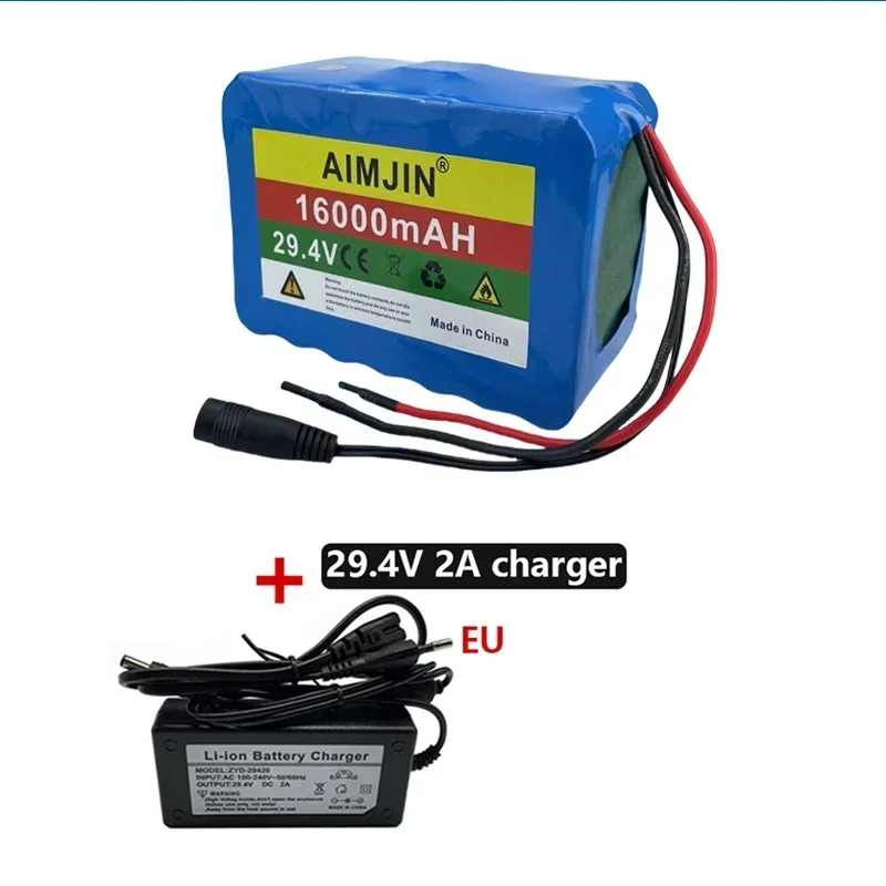 

7S5P 29.4V 16000mAh 18650 Eddie Ion 24.com, BMS intelligent intégré pour monocycle électrique, scooter, fauteuil roulant,