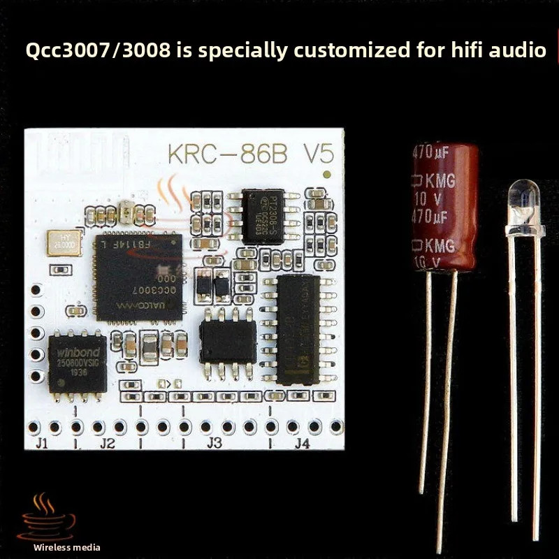 

DIY Bluetooth-модуль аудиофильского класса APTX Qualcomm QCC3007/3008, Hi-Fi Bluetooth без потерь, плата высококачественного декодера