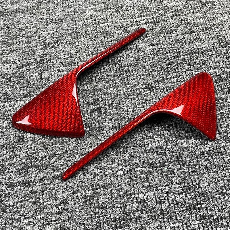 Real Carbon Fiber For Tesla Model 3 17-22 S 12 -19 X 2016 - 22 Model Y Car Side Marker Turn Signal Cover Camera Fender Overlay