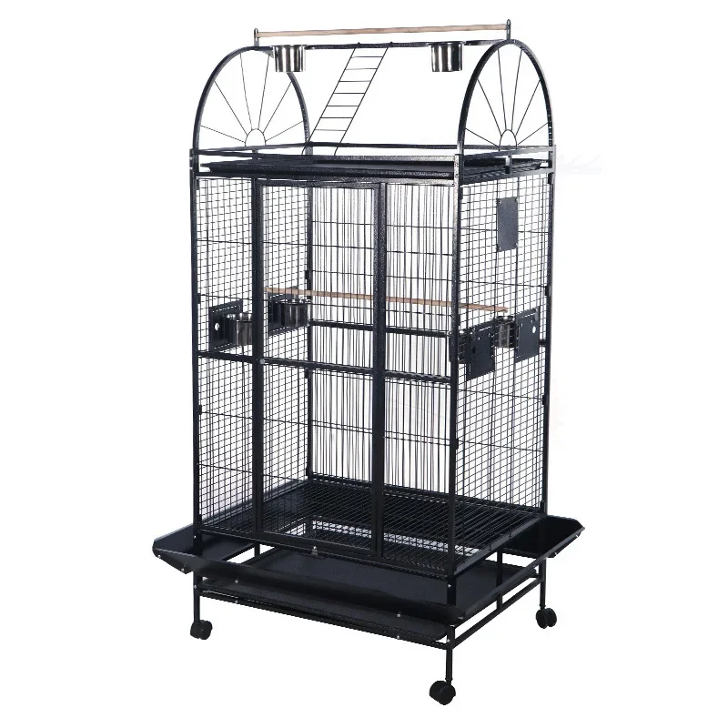 Large Luxury Parrot Cage, Metal Parrot Cage, Breeding , Flying , Tiger Skin Parrot Cage