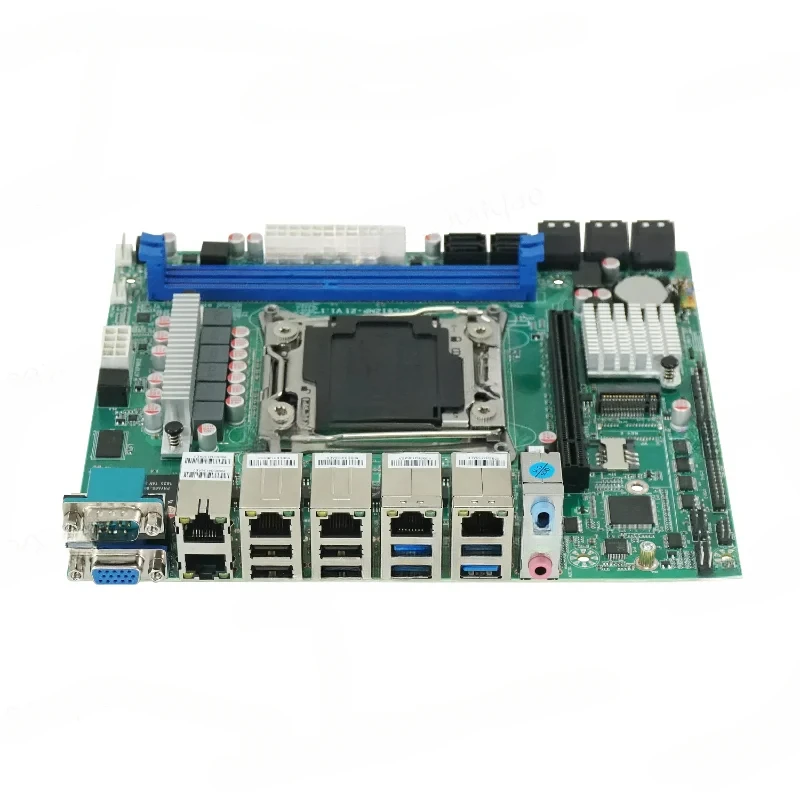 NAS Soft Route ITX Main Board 10 Hard Disk Array Raid Storage IPC E5 Server X99 C612