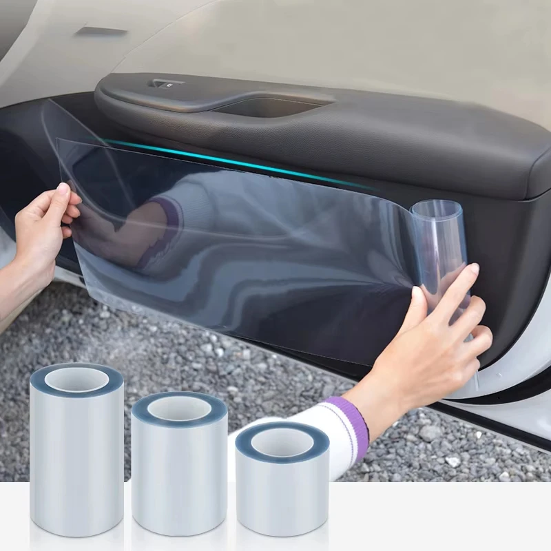 Película protectora para coche, adhesivo impermeable antiarañazos para protección de pintura, película de vinilo negro en aerosol, película de protección Tesla