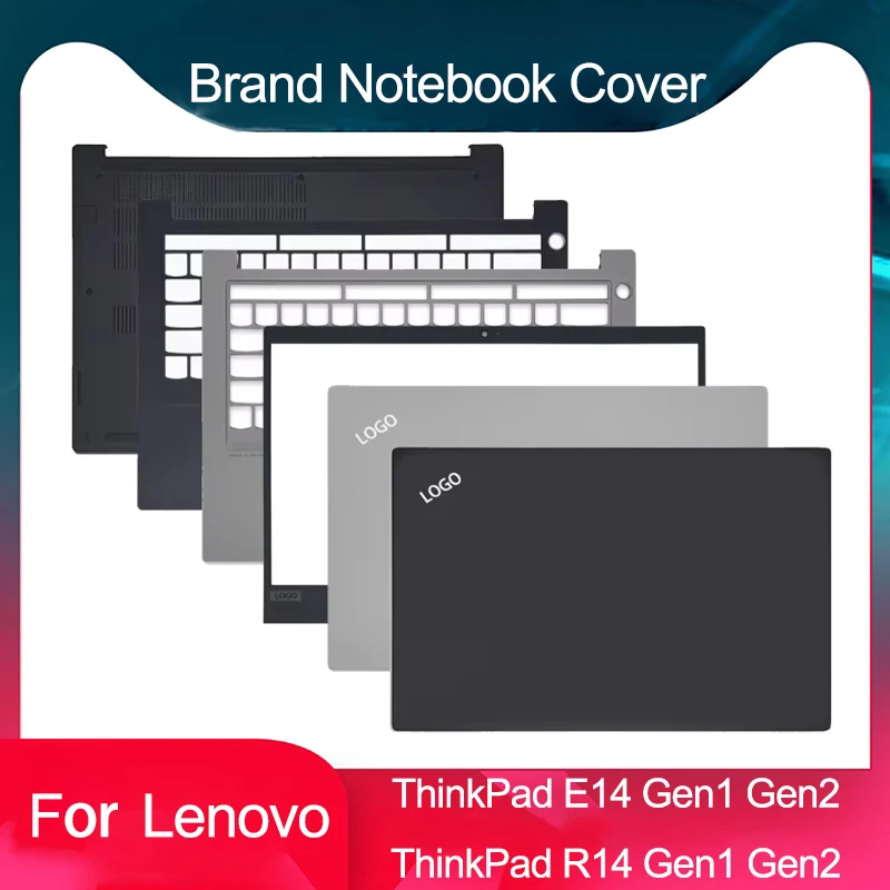 

New For Lenovo ThinkPad E14 R14 Gen1 Gen2 Laptop Palmrest Upper Top Case LCD Back Cover Front Bezel Palmrest Lower Bottom Case