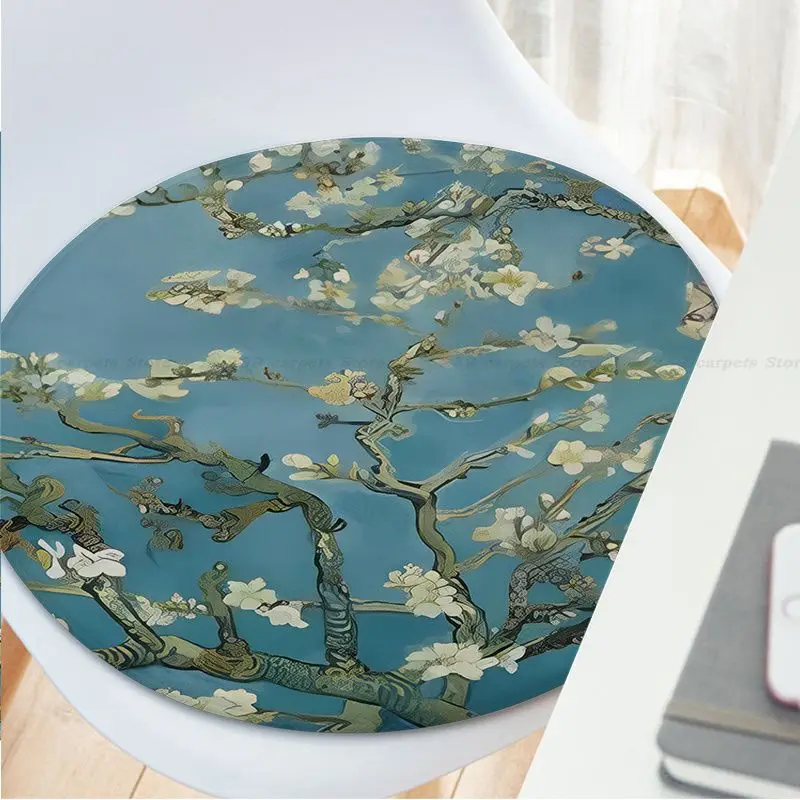 Van Gogh Modern Minimalist Style Chair Mat Soft Pad Seat Cushion For Dining Patio Office Indoor Outdoor Garden Sofa Decor Tatami