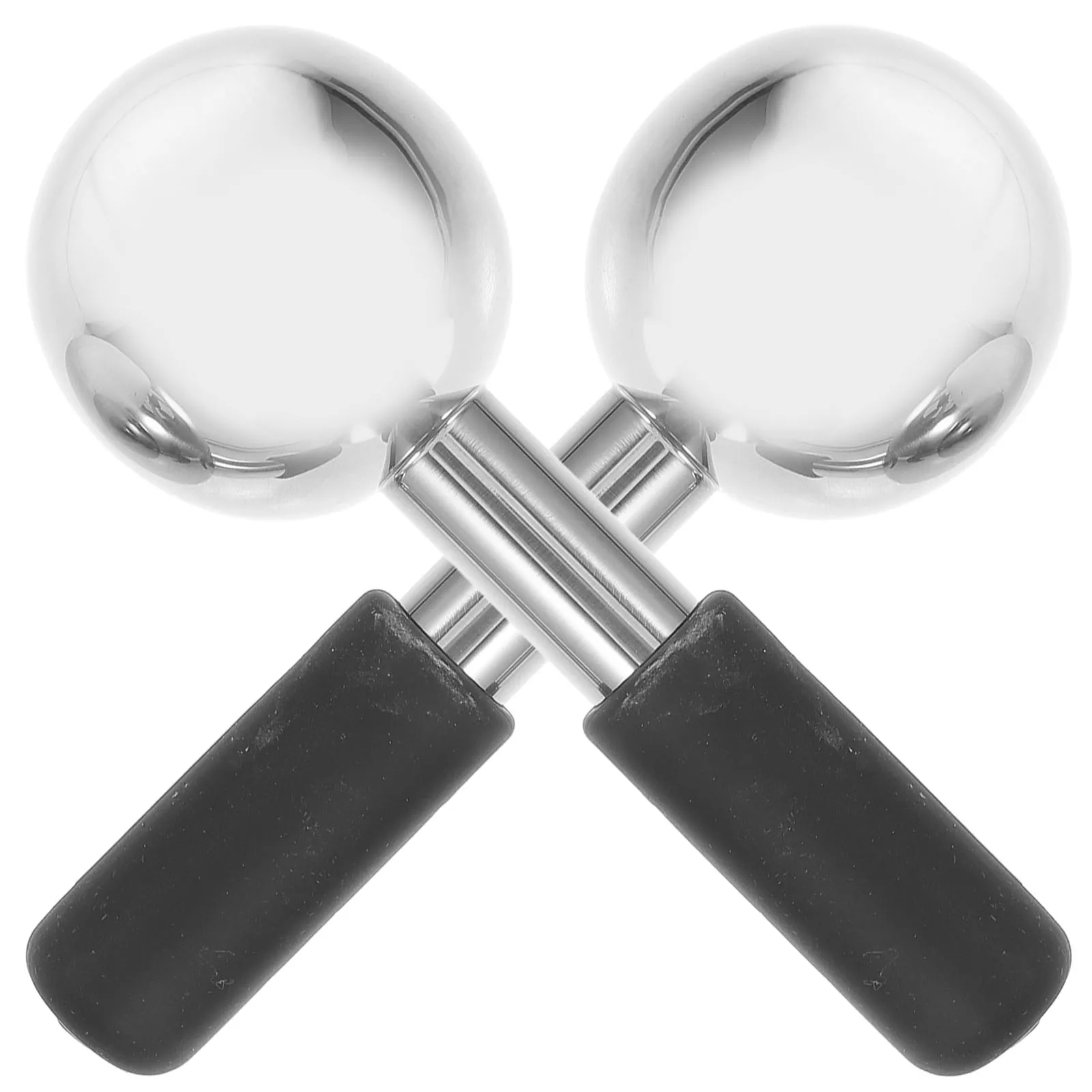 

2pcs Stainless Steel Facial Ice Massager Cooling Eyes Roller Skin Care Tools Globe Anti Aging Face Serum Body Spa