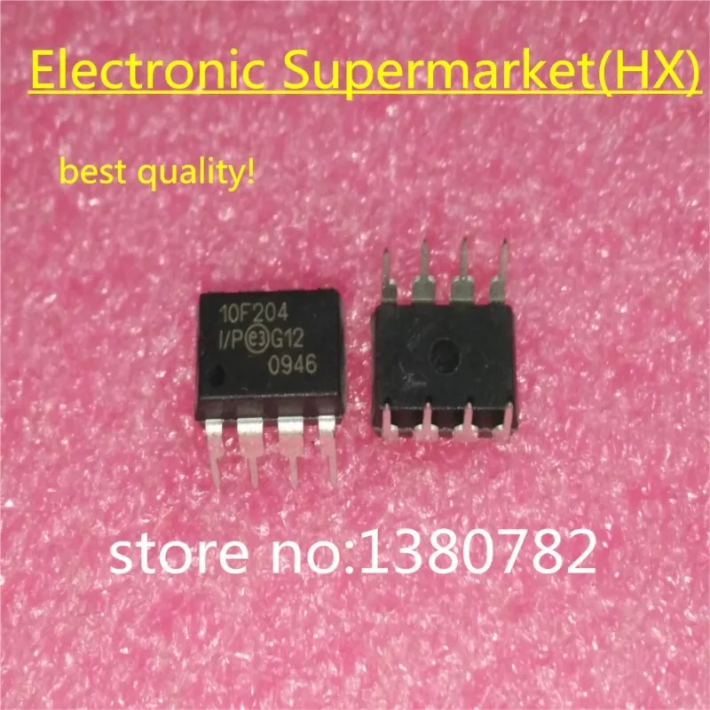 Free Shipping (10pcs-50pcs) PIC10F204-I/P 10F204 DIP-8 New IC In stock!