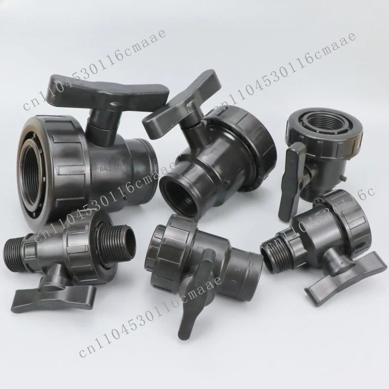 PP inner outer tooth ball valve inner outer thread switch single valve single live connection wire quick connection ball valve
