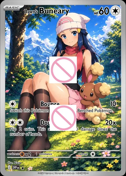 DIY Self Control Dawn's Buneary Rosa's Serperior Skyla's Tornadus Collect Signature Trading Card Anime Gift
