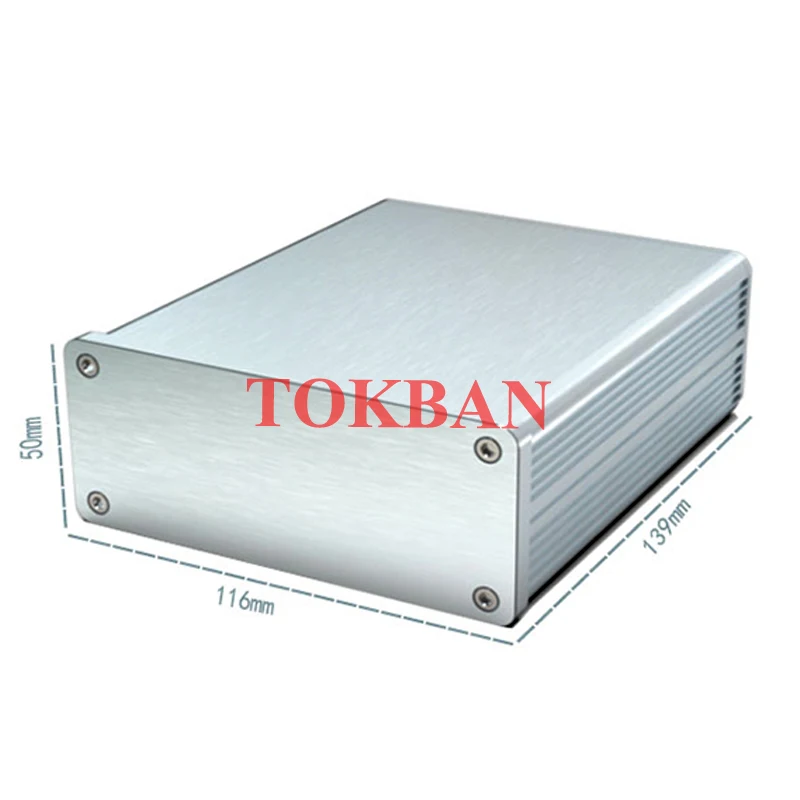 Tokban Audio 1105 116*50*139mm Całkowicie aluminiowa obudowa wzmacniacza słuchawkowego Obudowa zasilacza DIY Obudowa Shell Box