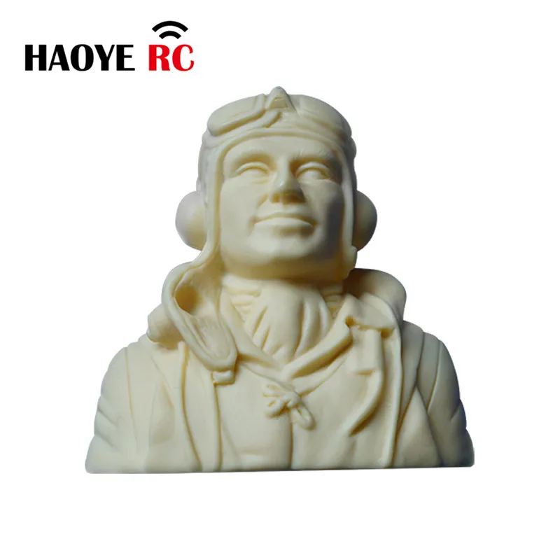 Haoye 1 Pc 1/6 Scale DIY Pilots Figures Toy Model WW2 Pilot For RC Plane Accessories Hobby Primary Colors Without Painted